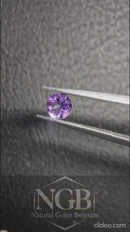 Améthyste violette taille ronde 5mm 0,450 ct – Gemme d'améthyste naturelle