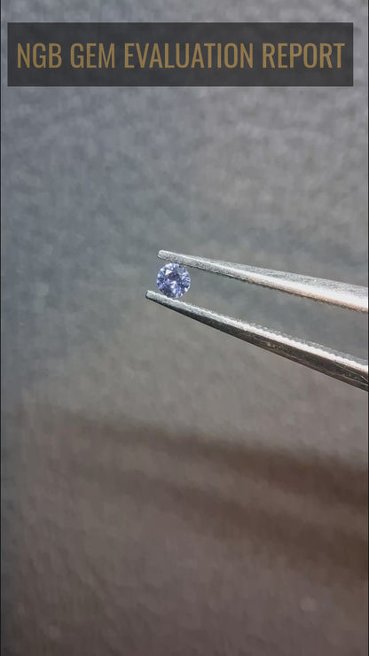 Natural Tanzanite Round Brilliant Cut 0.031 ct – 2.0 mm | Gently Heated | Tanzania