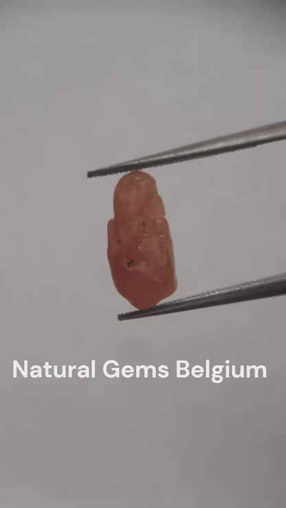 Natural reddish orange Spinel - 2.278 ct - Rough Gemstone - unheated