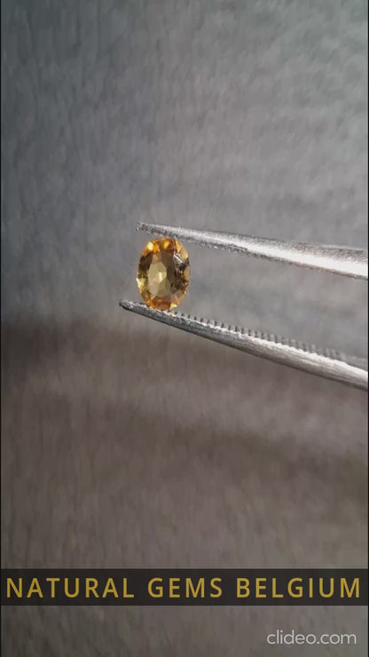 Citrine Naturelle – Ovale Facettée 3x4 mm 0.152 ct Jaune Doré | Pierre Précieuse Libre