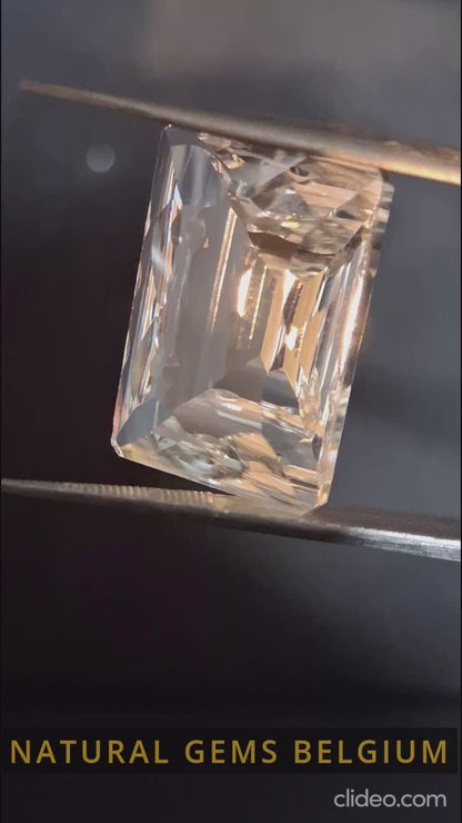 Quartz naturel pur - 17,464 ct - octogone taillé sur mesure - quartz clair