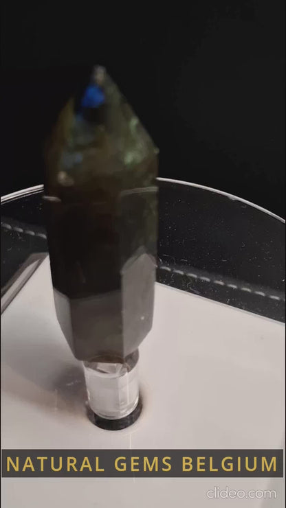 Torre di labradorite - labradorite naturale - 4,75 cm - torre esagonale