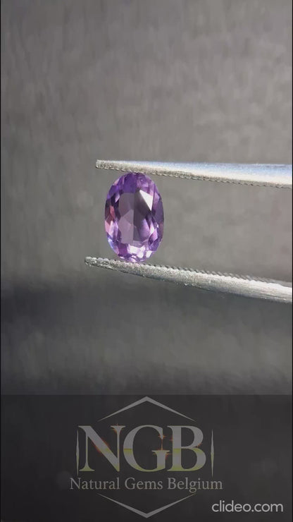 Améthyste Violette Moyenne Ovale Facettée 0,508 ct – Pierre Naturelle d'Améthyste