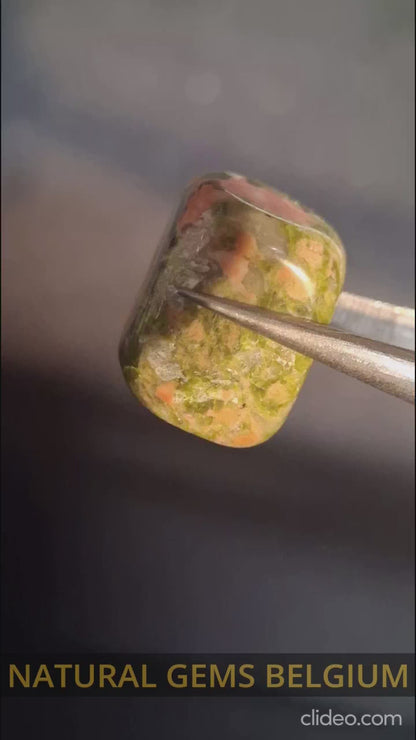 Natural Unakite - tumbled unakite - 15.003 ct