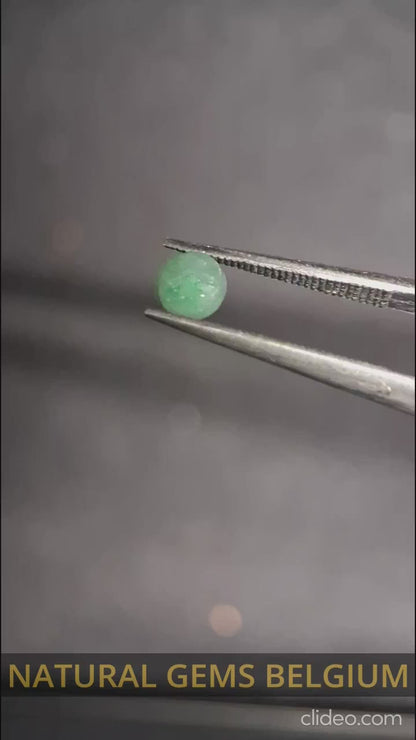 Natural Aventurine - cabochon - round - 4mm - 0.299 ct - green aventurine