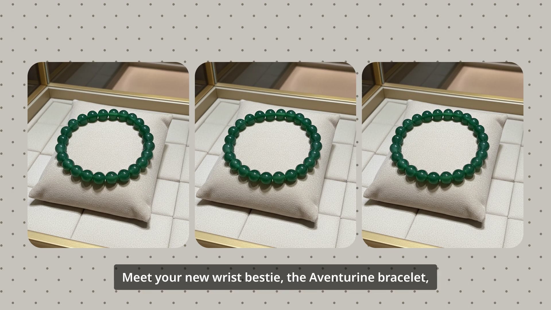 Load video: new aventurine bracelet added