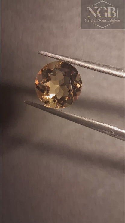 Citrino Naturale - Taglio Tondo Sfaccettato 7x7 mm Giallo | Pietra sciolta 1,110 ct