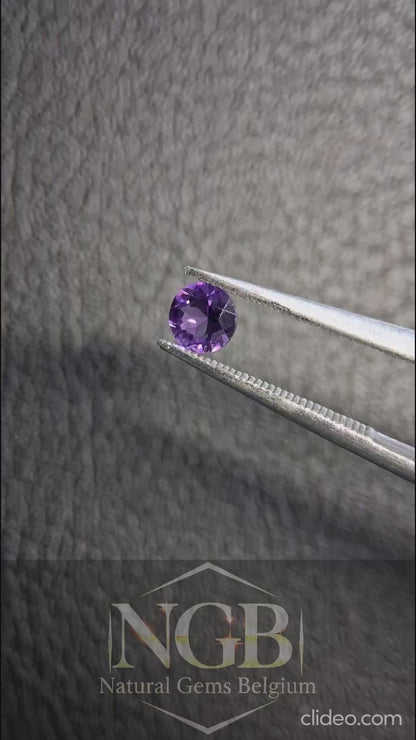 Améthyste violette taille ronde 4mm 0,250 ct – Pierre précieuse améthyste naturelle