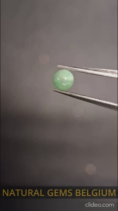 Natural Aventurine - cabochon - round - 4mm - 0.295 ct - green aventurine