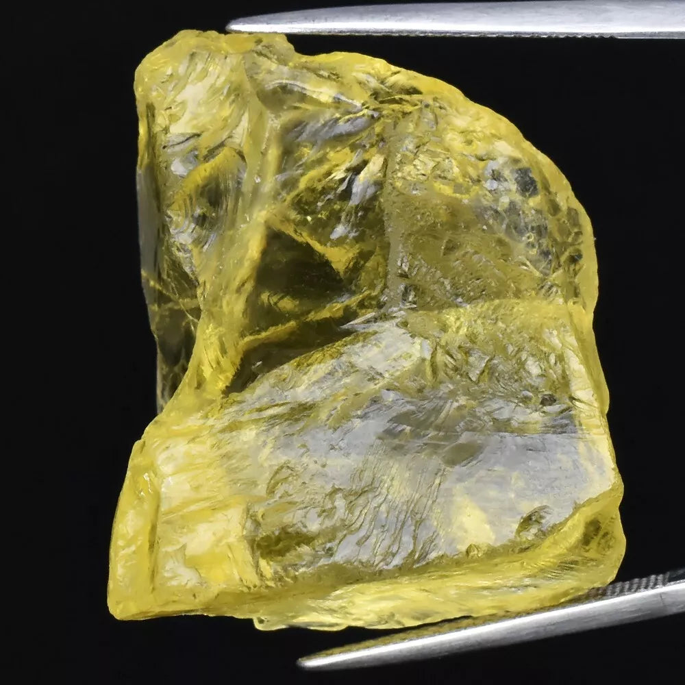 Natural Lemon Quartz - facet quality - 76.87 ct - Rough Gemstone - certified natural - Natural Gems Belgium