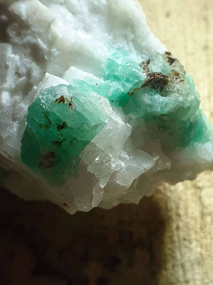 Specimen of Full Terminated Green Emerald Crystal Cluster On Feldspar matrix, 572.95 ct - Natural Gems Belgium